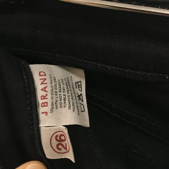 J Brand Black Skinny Moto Jeans with Zippers - Picture 3 of 5